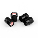 Juego de 4 tapones de válvula negros SEAT