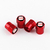 Tapones de válvula SEAT rojos en aluminio