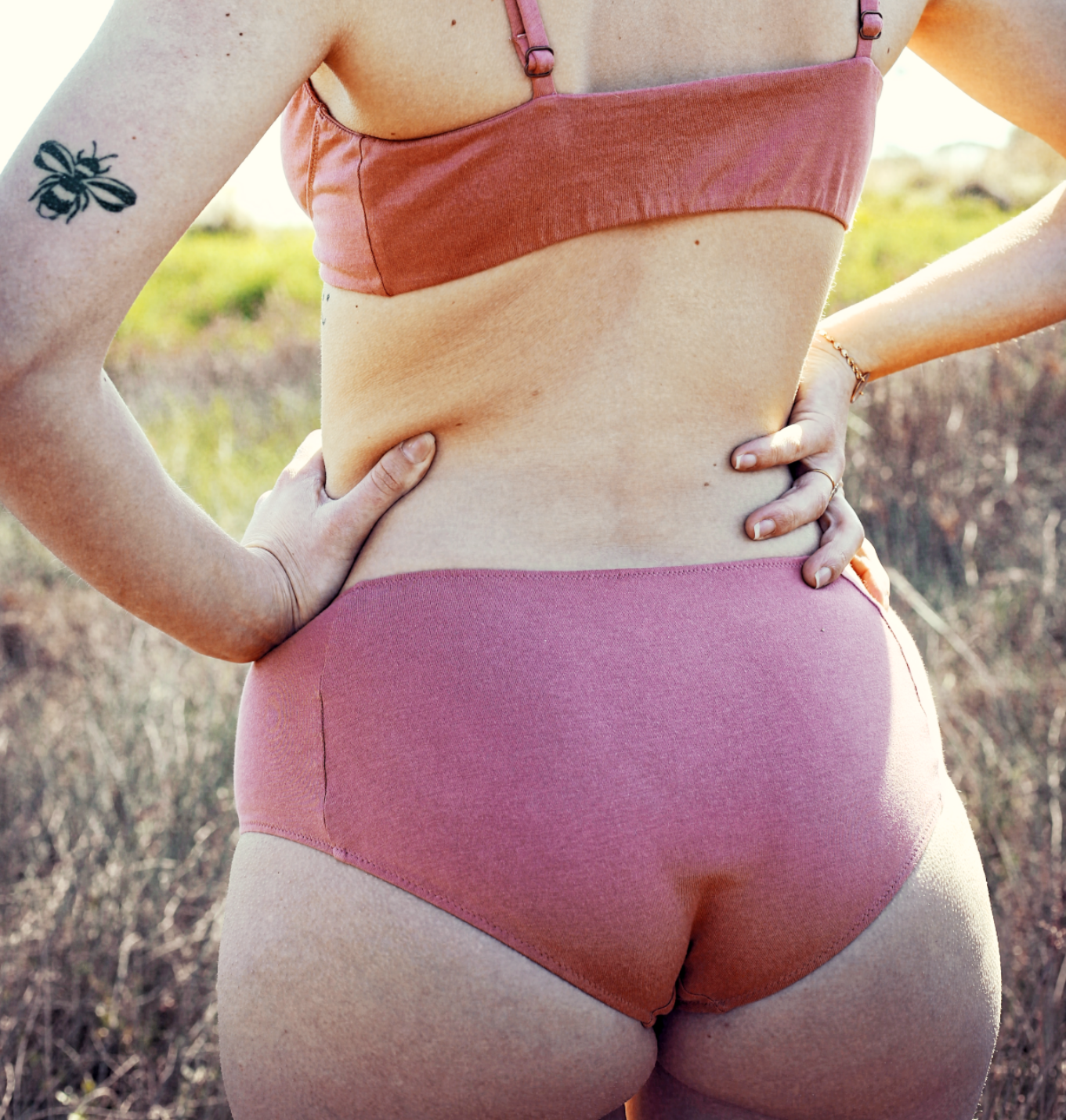 Shorty coton femme Fleur de Lotus - Dos - Natura Feel