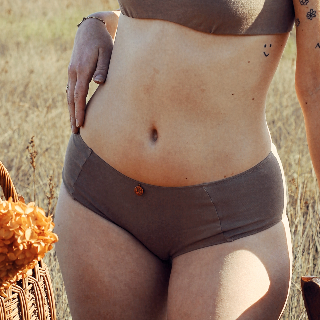 Shorty femme 100% coton Ecorce - Face - Natura Feel