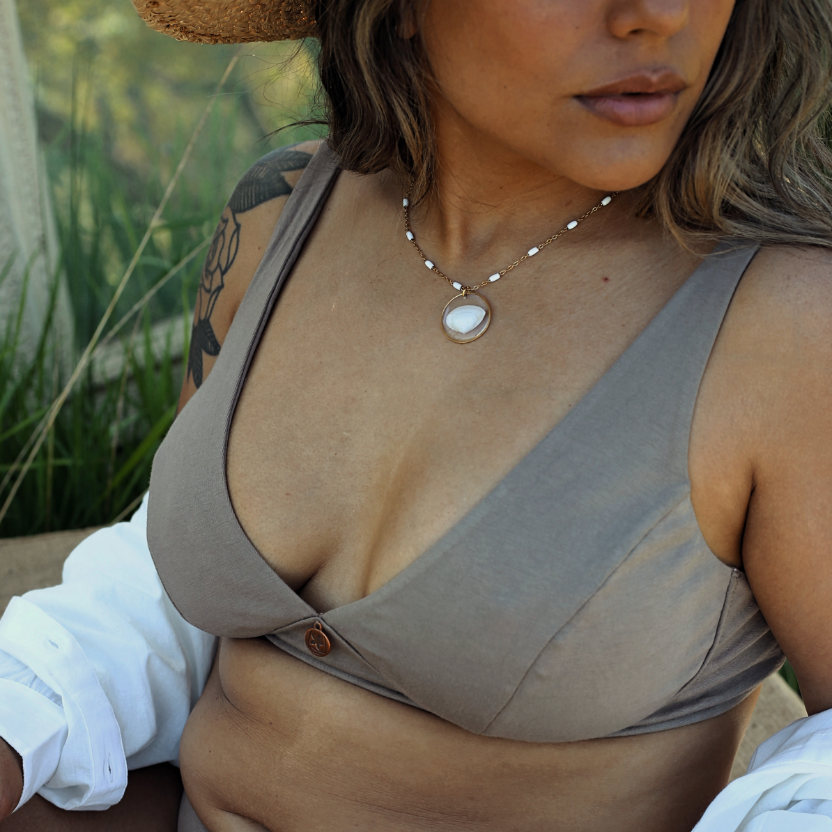 Soutien-gorge Foulard sans armature coton Bio Ecorce - Côté - Natura Feel