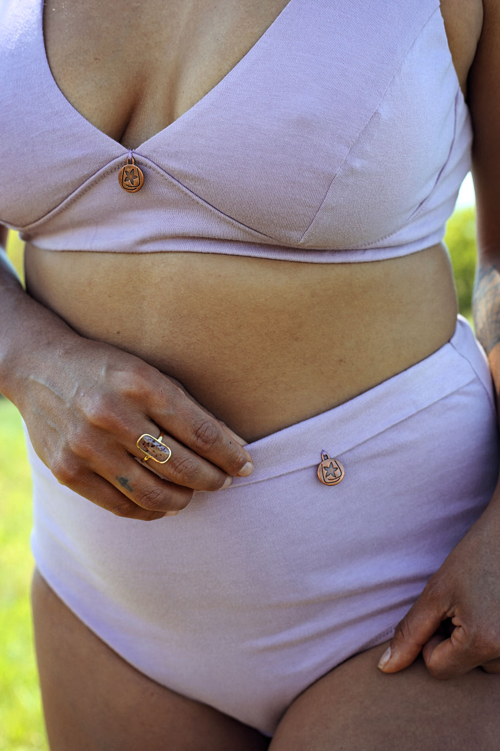 Culotte taille haute coton bio Lilas - Lifestyle - Natura Feel