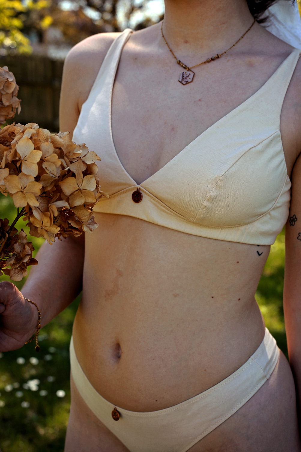 Soutien-gorge 100% coton sans armature Foulard Dune - Natura Feel