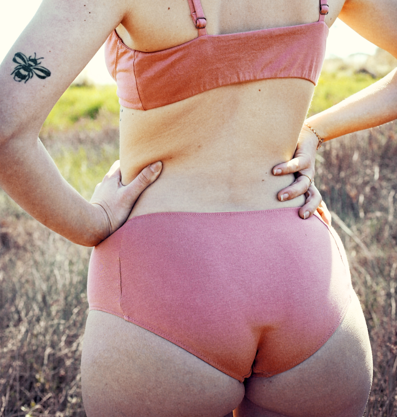 Shorty coton femme Fleur de Lotus - Dos - V2 - Natura Feel