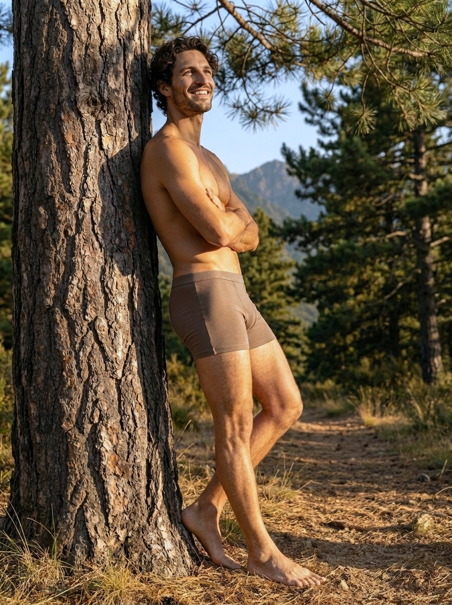 Boxer homme coton - Ecorce - Natura Feel - V2