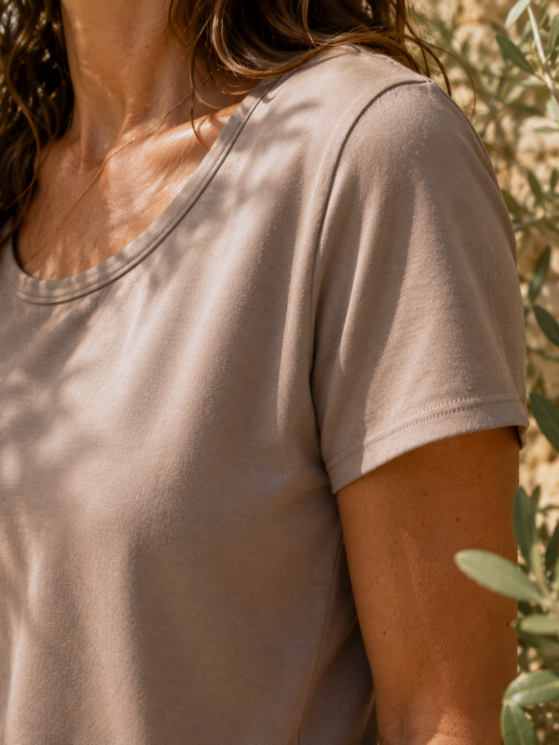 Chemise de nuit coton femme - Zoom - Ecorce - Natura Feel