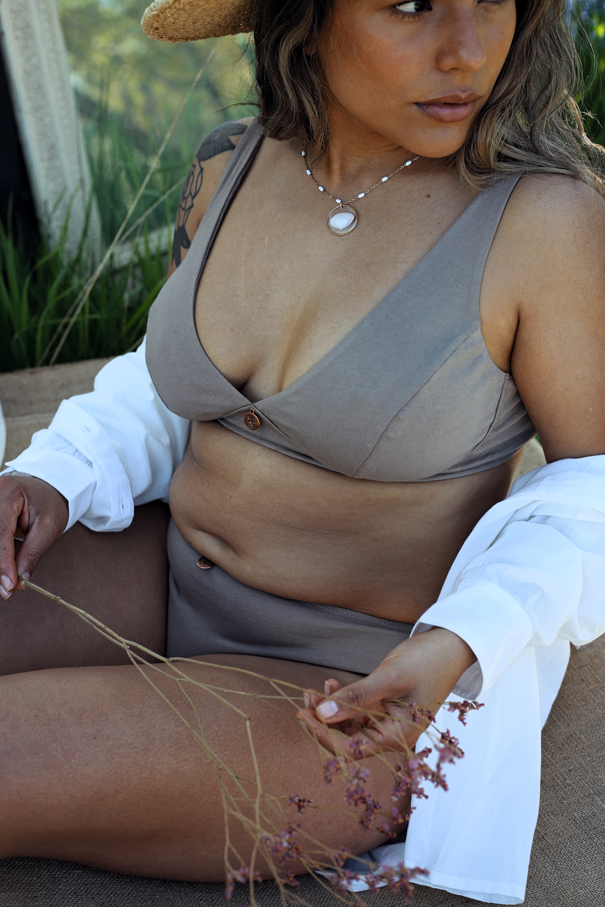 Soutien-gorge Foulard Ecorce - Trois quart