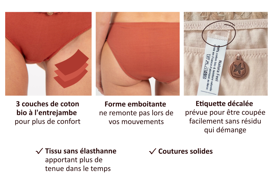 culotte coton confortable natura feel