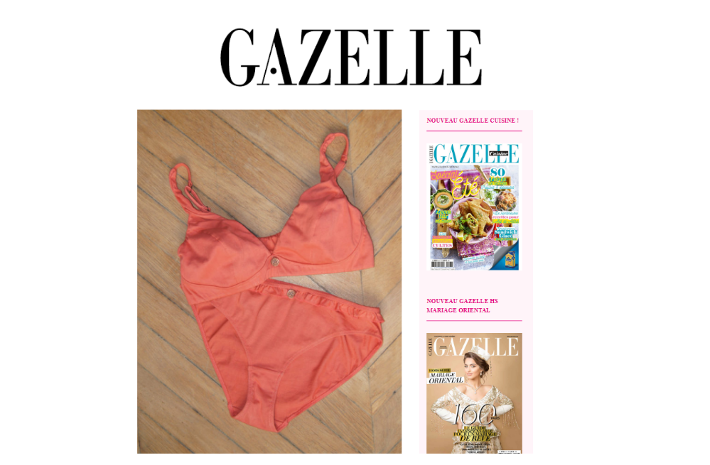 natura feel dans gazelle de la lingerie raffinee et tendance
