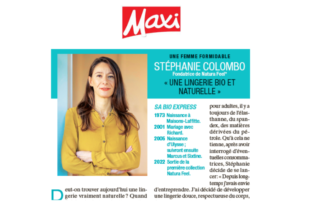 natura feel dans maxi lingerie bio et naturelle