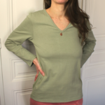 Tee shirt coton bio et teinture végétale Feuilles de sauge - Natura Feel