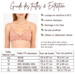 Soutien-gorge coton bio Triangle à volants Natura Feel - Guide des tailles