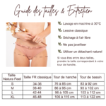 Culotte femme coton à volants Natura Feel - Guide des tailles