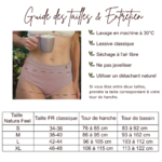 Culotte haute coton Natura Feel - Guide des tailles