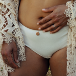 Shorty coton femme Ecume de mer - Face - Natura Feel
