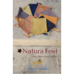 Natura Feel et Bleu Grenade - Pochons en coton et teinture végétale