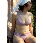 Soutien-gorge 100% coton sans armature Foulard Lilas  - lifestyle - Natura Feel