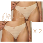 Duo de Strings coton Sable rose - Natura Feel