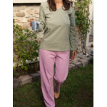 Pantalon pyjama femme coton Lilas - Natura Feel