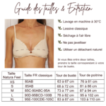 Soutien-gorge coton bio Triangle à volants - Guide des tailles et entretien - Natura Feel