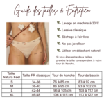 String coton bio - Guide des tailles - Natura Feel
