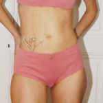 Shorty femme 100% coton Fleur de Lotus - Face - V2 - Natura Feel