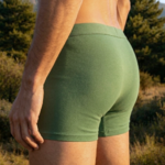 Boxer coton bio - dos - zoom arrière - Lierre - Natura Feel