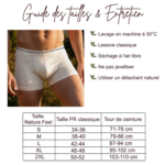 Guide des tailles homme