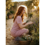 Chemise de nuit coton femme - Pêche - Natura Feel Chemise de nuit coton femme - Bois de rose - Natura Feel