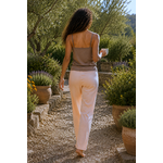 Caraco coton Ecorce et Pantalon coton Pêche - dos - Natura Feel