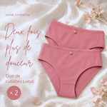 Lot de 2 culottes en coton bio Lotus - Natura Feel