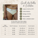 Guide des tailles Culotte coton - Natura Feel