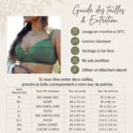 Guide des tailles soutien-gorge Emboitant coton - Natura Feel