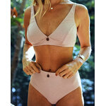 Ensemble soutien-gorge et culotte haute coton Bois de rose - Natura Feel