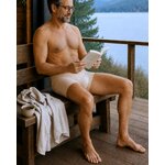 Boxer sous-vêtement 100% coton homme Pêche - lifestyle - Natura Feel