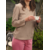 Haut de pyjama coton manche longue femme et teinture végétale Ecorce - Natura Feel