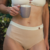 Culotte taille haute coton bio Bois de rose et Sable rose face - Natura Feel