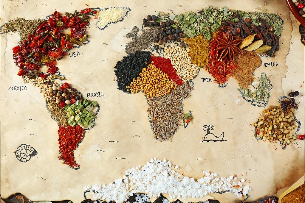 depositphotos 67203373 stock photo map of world made from