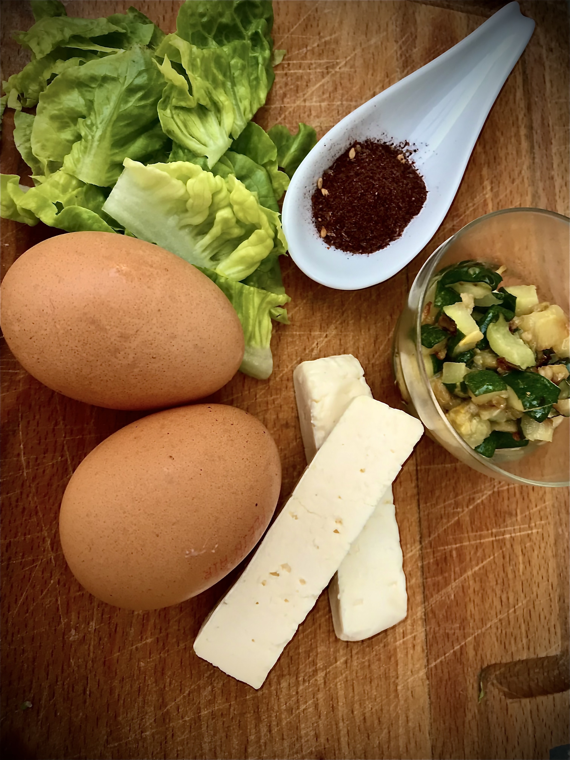 omelette zaatar