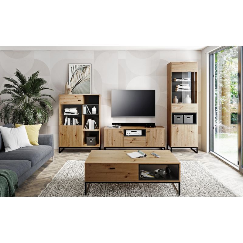 olie-meuble-tv-2-portes-et-1-tiroir-135-cm