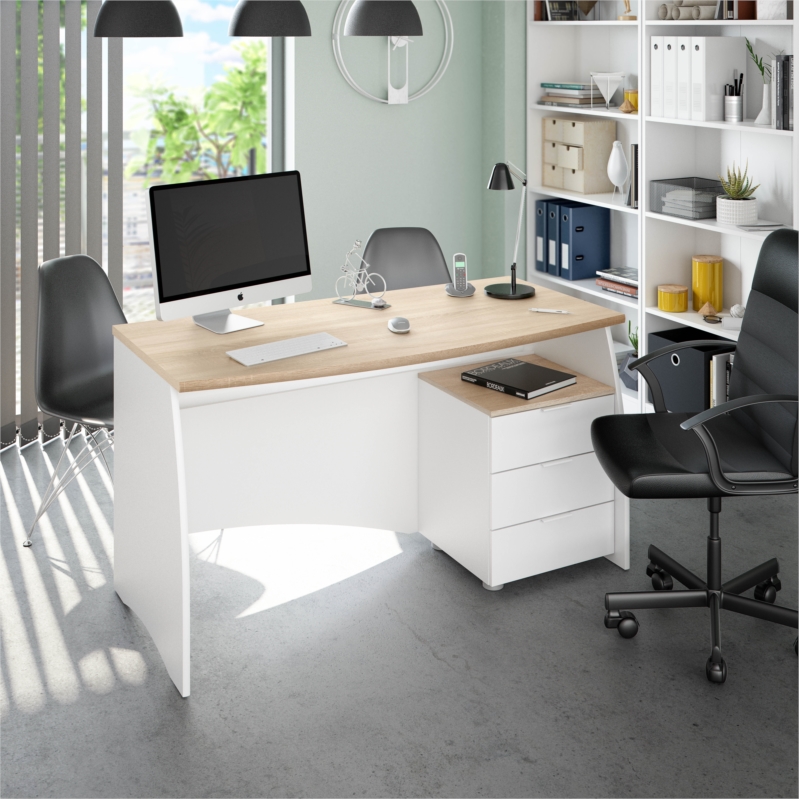 fobur-bureau-avec-caisson-de-3-tiroirs-l-136cm