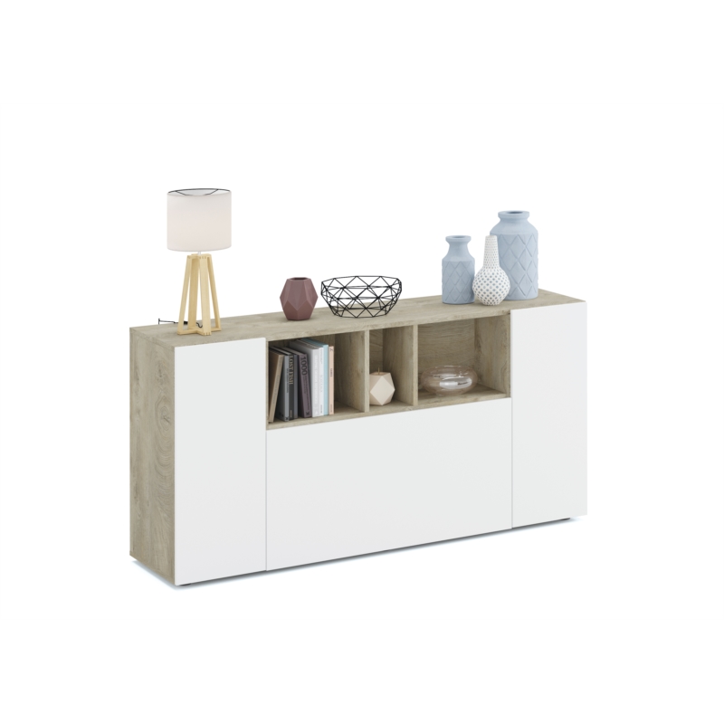 fobuf-buffet-3-portes-et-3-niches-l150cm