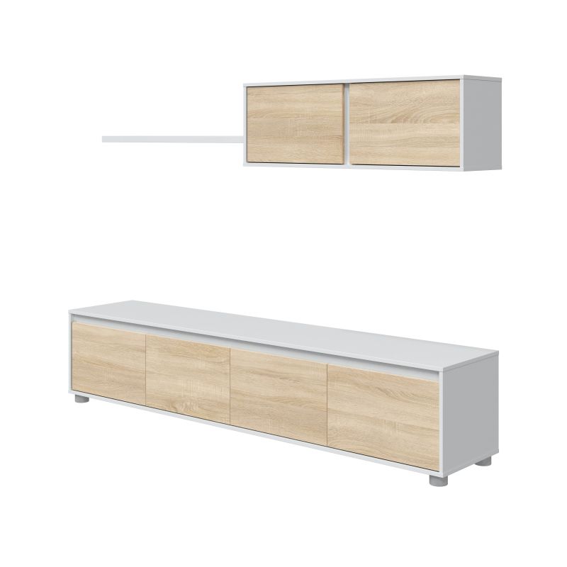 fotv-meuble-tv-4-portes-avec-etagere-murale-2-portes-l200-cm