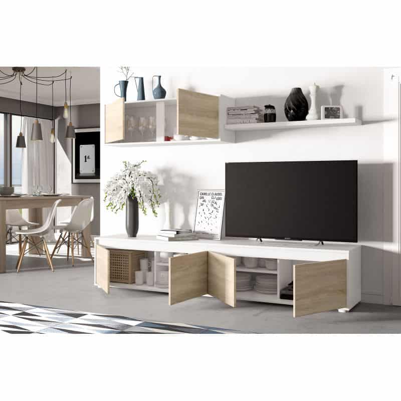 fotv-meuble-tv-4-portes-avec-etagere-murale-2-portes-l200-cm