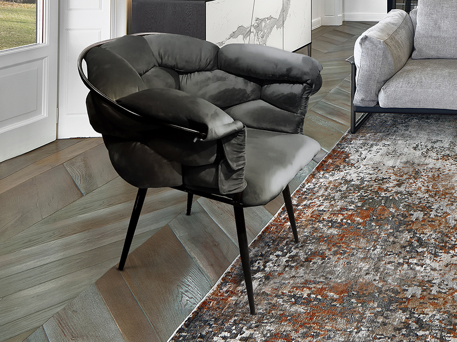 fauteuil moira noir 887656