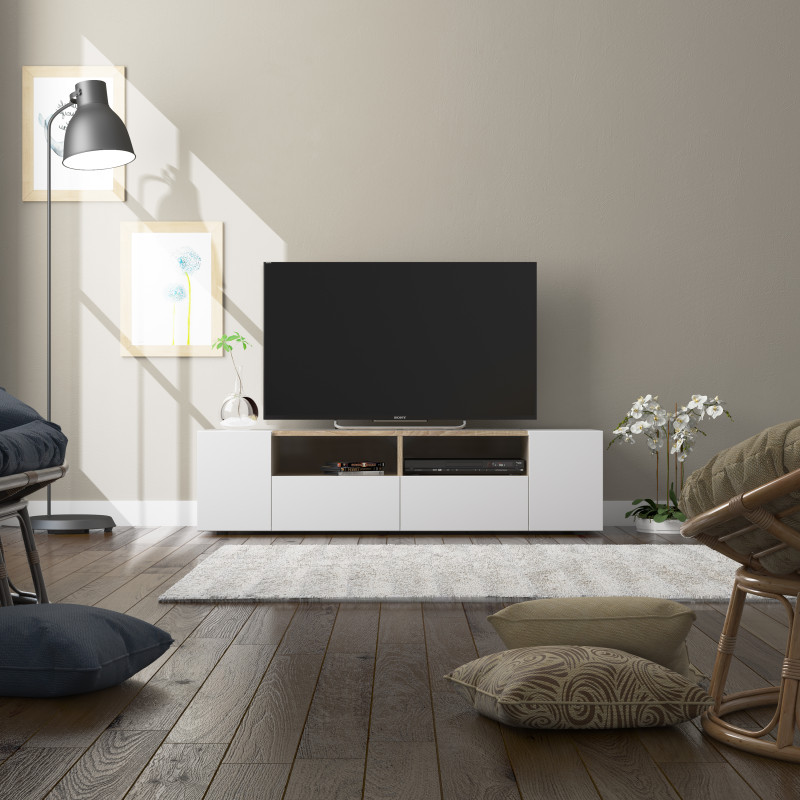 guido-meuble-tv-4-portes-et-2-niches-de-rangement-l138-cm