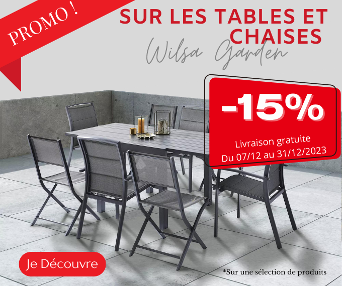 Table et chaises wilsa garden