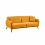 bonny-canape-droit-3-places-convertible-en-tissu-pieds-bois-clair