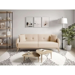 bonny-canape-droit-3-places-convertible-en-tissu-pieds-bois-clair