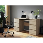 kyle-bureau-6-tiroirs-1-tablette-130-cm